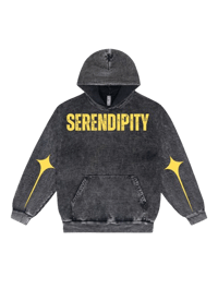 “SERENDIPITY” Yellow Star Hoodie