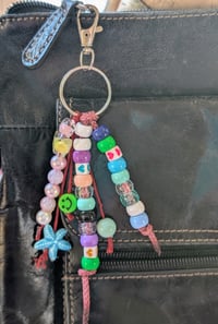 Image 2 of Cute colorful beaded keychain 