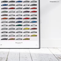 Image 5 of McLaren F1 Roadcar Poster - Every McLaren F1 Chassis!