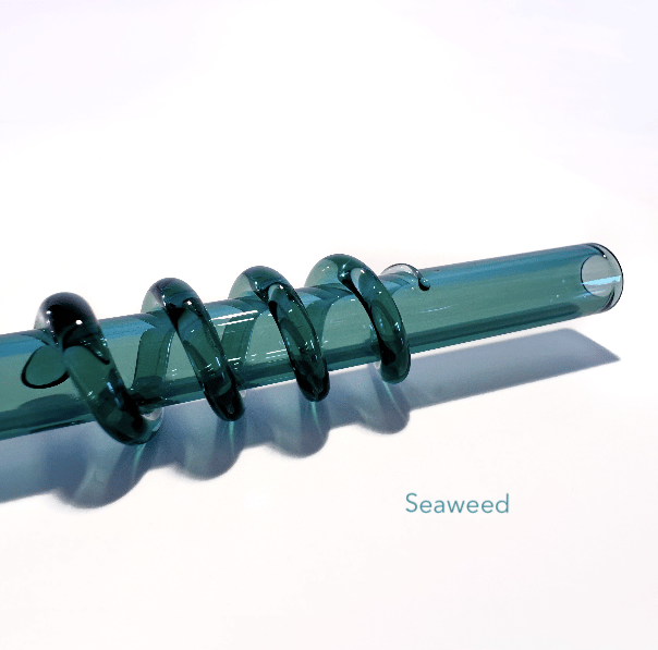 Image of spiral straw in seaweed