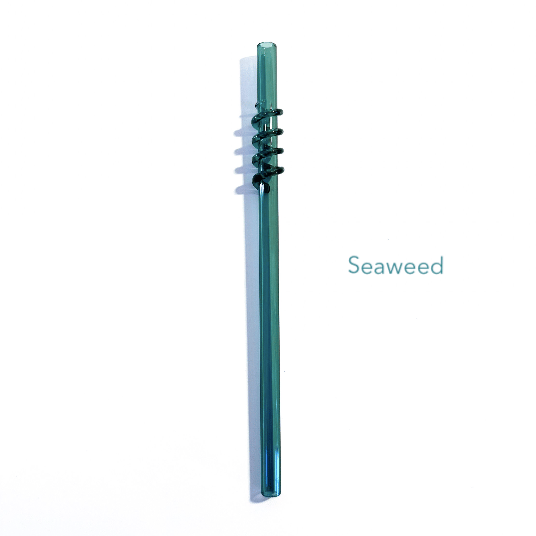 Image of spiral straw in seaweed