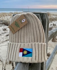 Image 2 of Cable Knit Cuffed Beanie