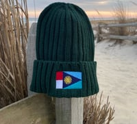 Image 1 of Cable Knit Cuffed Beanie