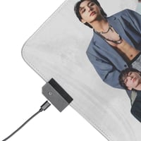 Image 3 of Jungkook Gaming Light Up Mouse Pad/Desk Mat