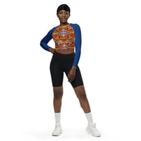 Image 7 of Mind Mask Recycled Long-Sleeve Crop Top