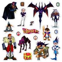 Image 1 of Quest 64 Sticker Set (18 Pieces)