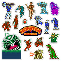 Image 1 of Monster in My Pocket NES Sticker Set (18 Pieces)