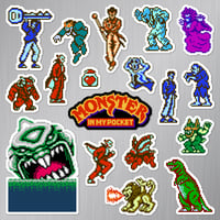 Image 1 of Monster in My Pocket NES Magnet Set (18 Pieces)