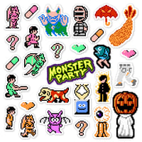 Image 1 of Monster Party Sticker Set (28 Pieces)