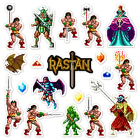 Image 1 of Rastan Arcade Sticker Set (19 Pieces)