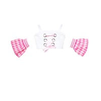 Image 1 of CANDY KAWAII PINK GINGHAM TOP