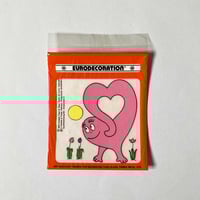 Image 1 of Décalcomanie Barbapapa coeur stock neuf années 70 