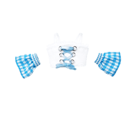 Image 1 of CANDY KAWAII BLUE GINGHAM TOP