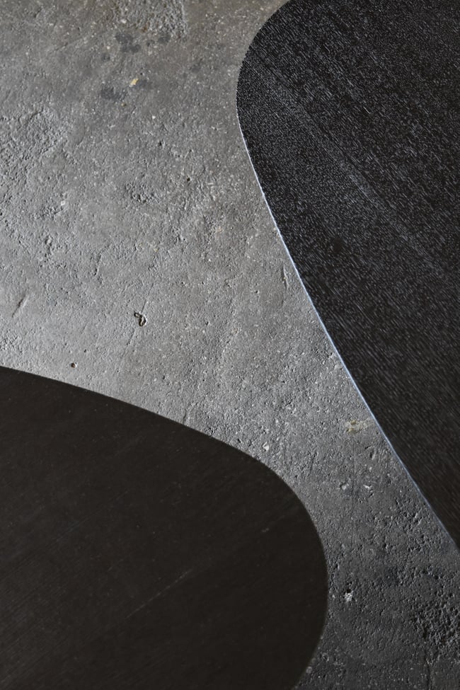 CLOVER COFFEE TABLE WITH A TIMBER BASE