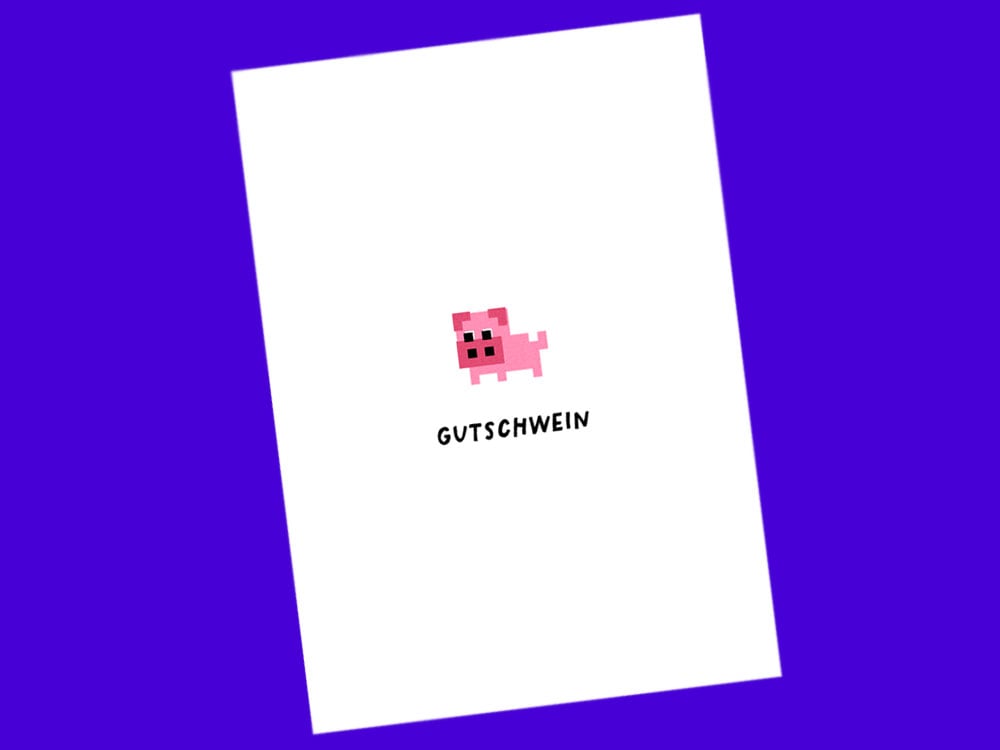 Image of POSTKARTE Gutschwein