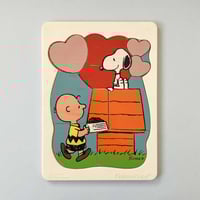 Image 1 of Puzzle Snoopy coeurs Fisher Price seconde main années 80