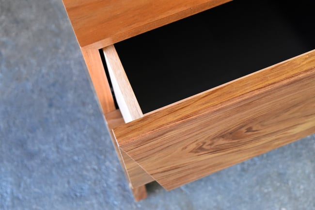 CLIPPED WING BEDSIDE DRAWERS
