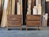 CLIPPED WING BEDSIDE DRAWERS