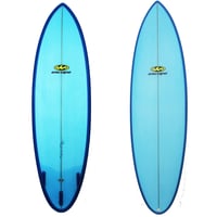 6-8 Twin Big Brother Blue Resin Tint Surfboard