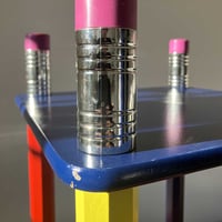 Image 4 of Table crayons bois seconde main années 80