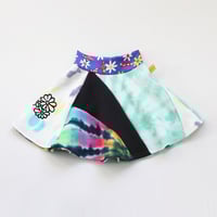 Image 3 of tiedye sweatshirt 4 4th fourth four courtneycourtney twirly twirl skirt birthday bday patchwork 