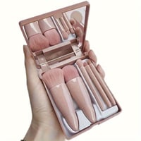 Image 1 of Mini Makeup brush set with case and built in mirror