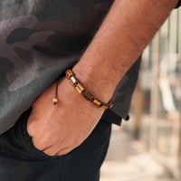 Image 3 of Tigers Eye Bracelet for Men