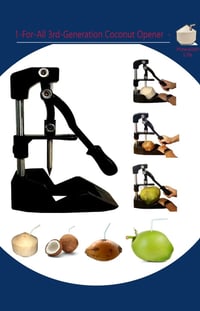 3rd Generation One-Fit-All Hawaiian Life Coconut Opener