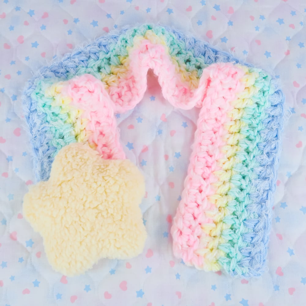 Rainbow Star Scarf: 09