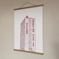 Image 4 of Salford Shopping City towerblock screenprint on paper