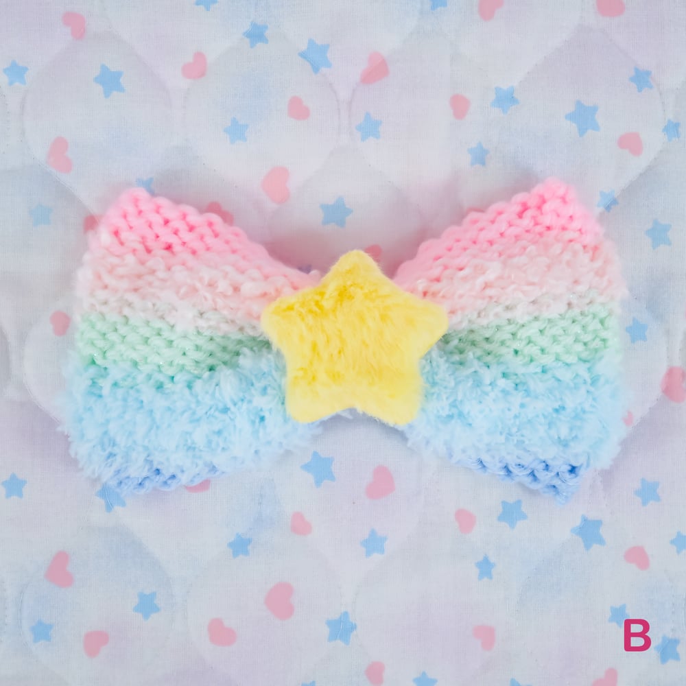 Knit Bow Hairclip