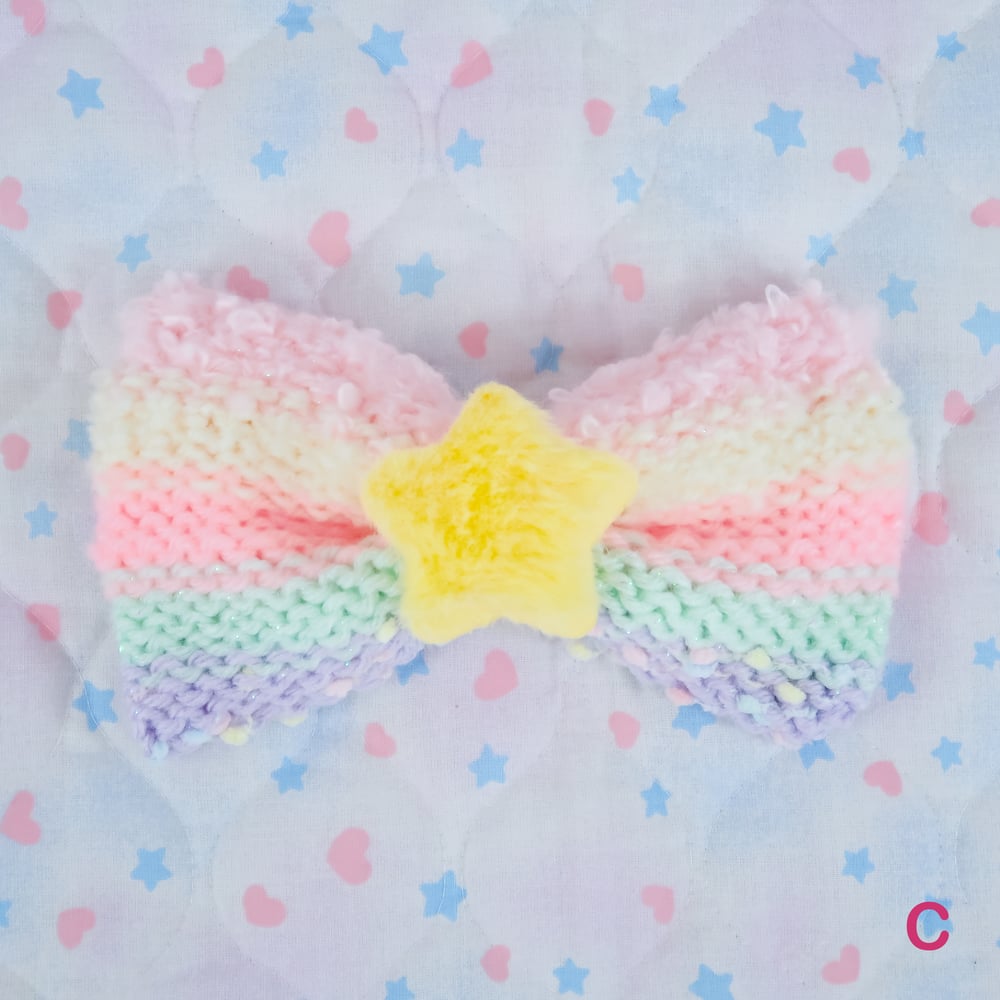 Knit Bow Hairclip