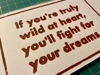 Image 2 of "Wild at Heart" Block Print (8" x 3.75")