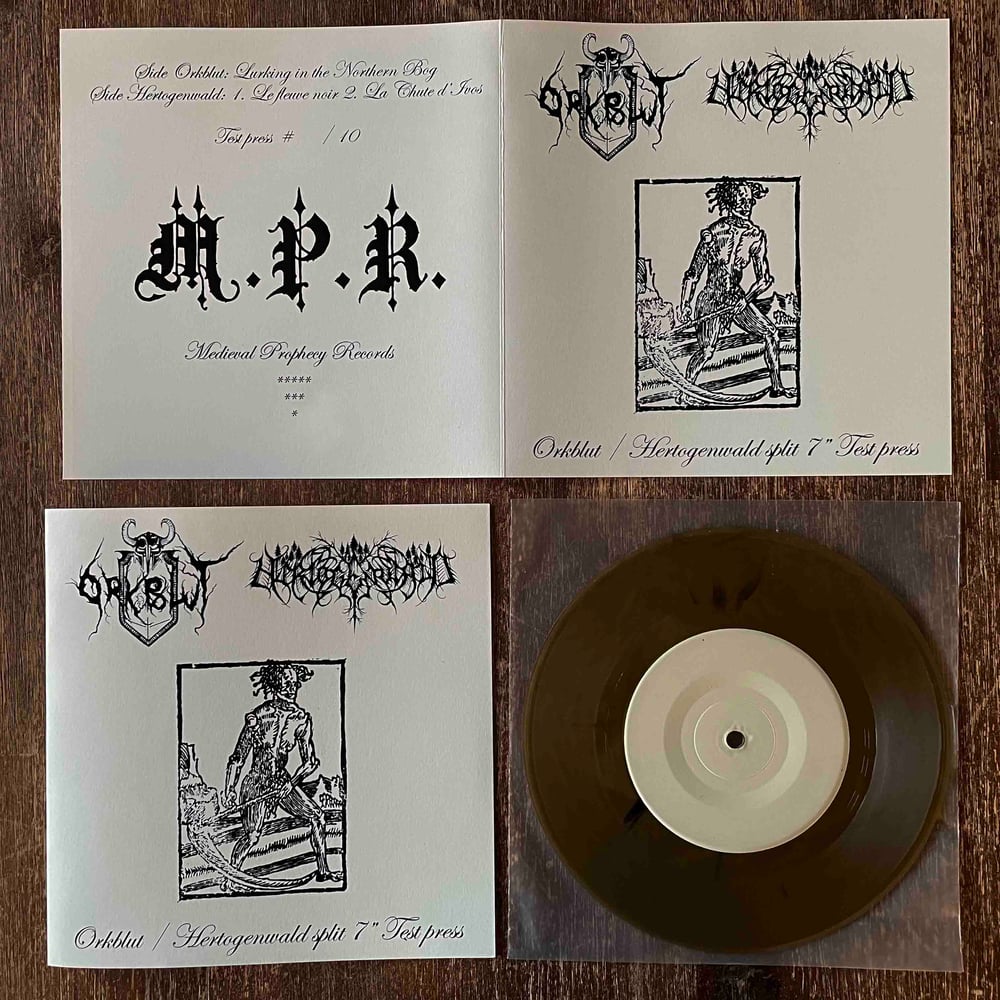 Image of ORKBLUT / HERTOGENWALD Split 7" test press