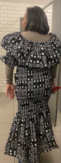 Image 1 of Black and White Mermaid style dress