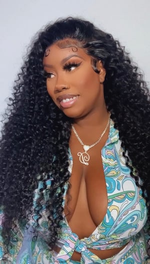 Image of 13x5 Deep Curly Lace Front Wig in 26”