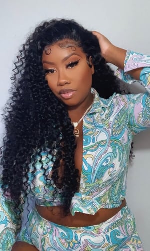 Image of 13x5 Deep Curly Lace Front Wig in 26”