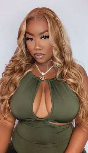 Image of Blonde & Honey Brown 7”x5” Lace Closure Wig in 24”