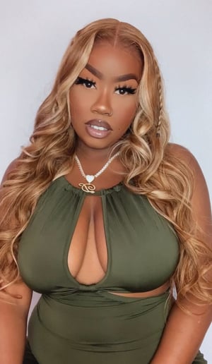 Image of Blonde & Honey Brown 7”x5” Lace Closure Wig in 24”