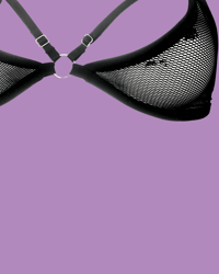 Image 4 of The SANIA lingerie set in black power mesh