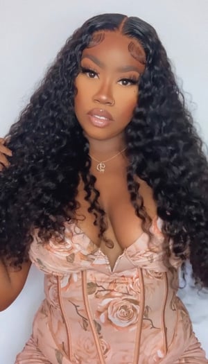 Image of Curly 7”x5” Lace Closure Wig in 24”