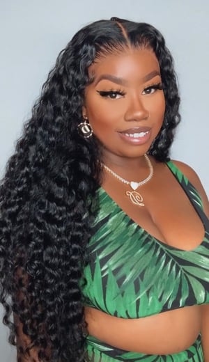 Image of 13”x5” Deep Curly Lace Front Wig in 26”
