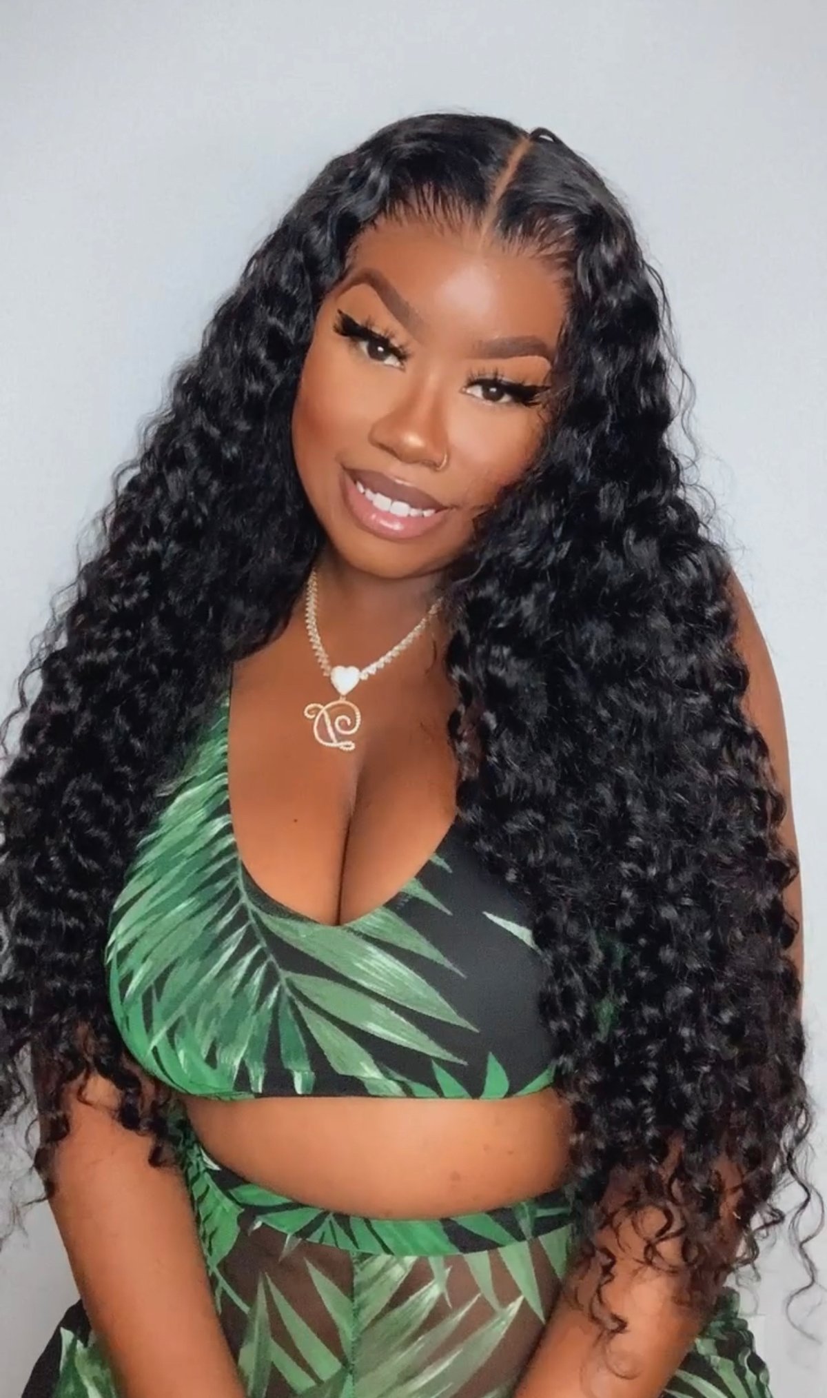 Image of 13”x5” Deep Curly Lace Front Wig in 26”