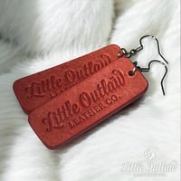 Image 1 of Leather Earrings - Various Colors