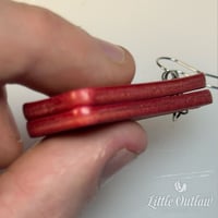 Image 4 of Leather Earrings - Various Colors