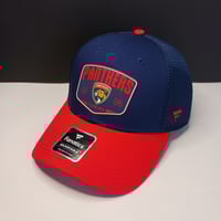Image 4 of Fanatics Florida Panthers Hat Cap Mens Snapback Adjustable NHL Blue Red OSFM New
