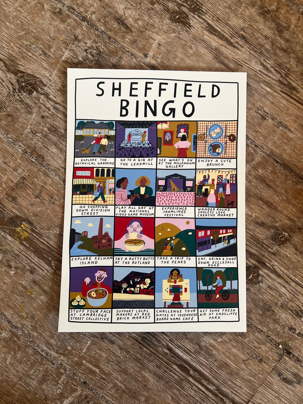 Image of Sheffield Bingo Print