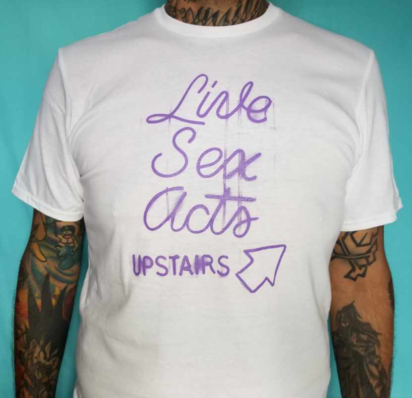 Live Sex Acts Upstairs Glow In Dark Tee
