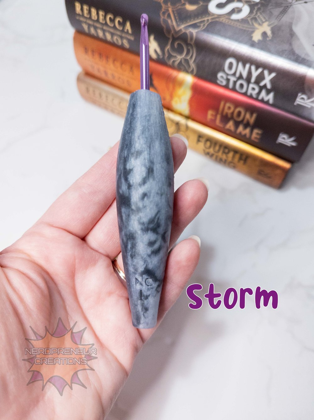 Image of Bookish Adventure Squishy Grips Sleek 2.0 Interchangeable Silicone Crochet Hook Grip