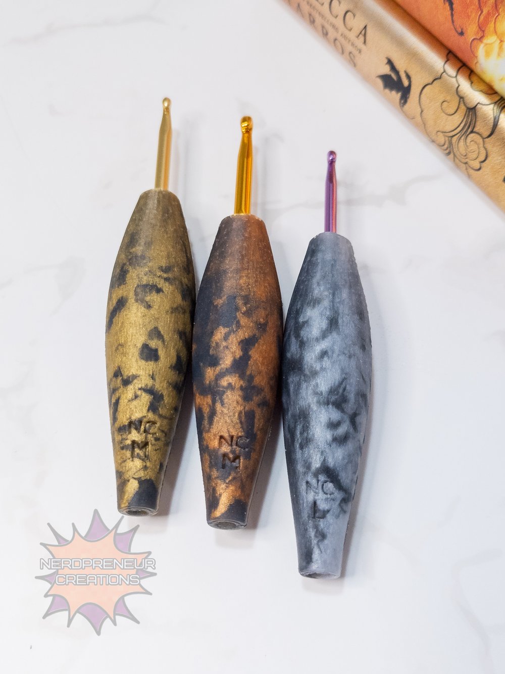 Image of Bookish Adventure Squishy Grips Sleek 2.0 Interchangeable Silicone Crochet Hook Grip